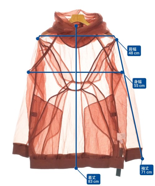 JULIUS（ユリウス）パーカー 赤 サイズ:3(L位) メンズ/2200678867013