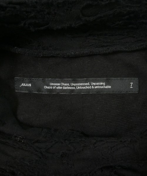 JULIUS（ユリウス）Tシャツ・カットソー 黒 サイズ:1(S位) メンズ/2200715087015