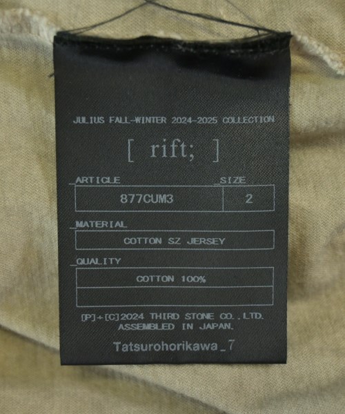 JULIUS（ユリウス）Tシャツ・カットソー グレー サイズ:2(M位) メンズ/2200715087022