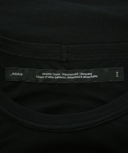 JULIUS（ユリウス）Tシャツ・カットソー 黒 サイズ:2(M位) メンズ/2200719118012