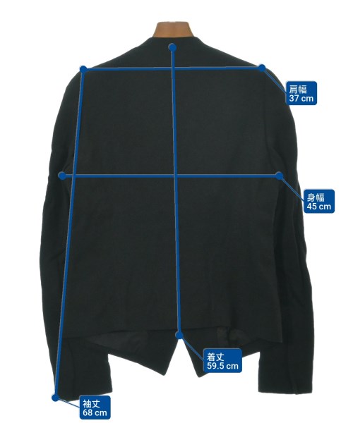 JULIUS（ユリウス）カジュアルジャケット 黒 サイズ:1(S位) メンズ/2200651818018