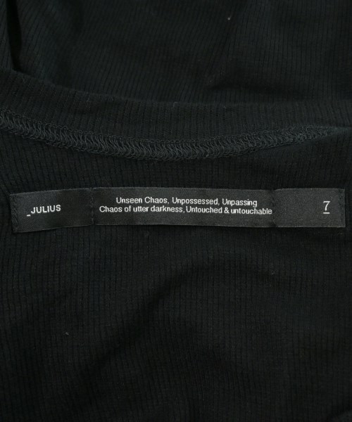 JULIUS（ユリウス）Tシャツ・カットソー 黒 サイズ:-(S位) メンズ/2200651818049