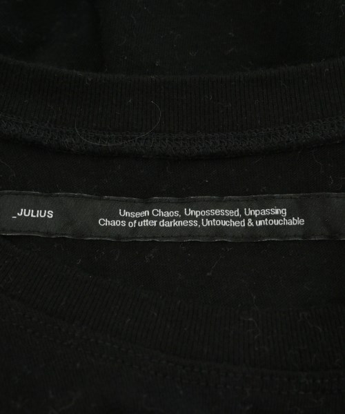 JULIUS（ユリウス）Tシャツ・カットソー 黒 サイズ:3(L位) メンズ/2200701980023