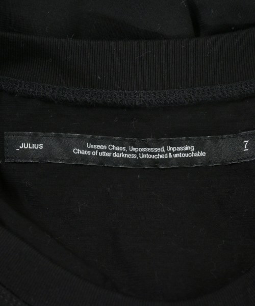 JULIUS（ユリウス）Tシャツ・カットソー 黒 サイズ:2(M位) メンズ/2200706500042