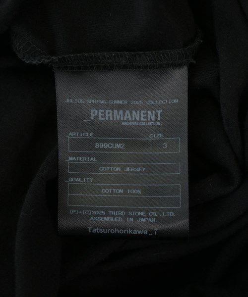 JULIUS（ユリウス）Tシャツ・カットソー 黒 サイズ:3(L位) メンズ/2200709651024