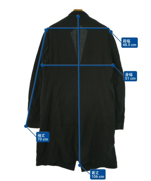 JULIUS（ユリウス）コート 黒 サイズ:3(L位) メンズ/2200659767028