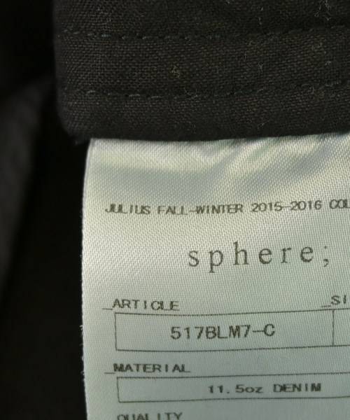 JULIUS（ユリウス）その他 黒 サイズ:1(S位) メンズ/2200665925016