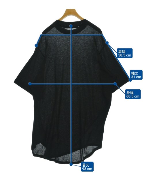 JULIUS（ユリウス）Tシャツ・カットソー 黒 サイズ:4(XL位) メンズ/2200684438085