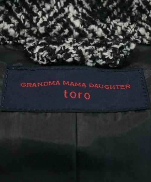 GRANDMA MAMA DAUGHTER（グランマママドーター）カジュアルジャケット 黒 サイズ:0(XS位) レディース/2200635983039