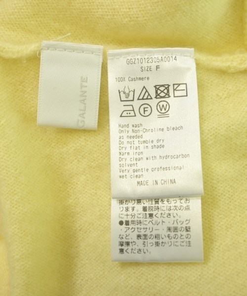 GALLARDA GALANTE（ガリャルダ　ガランテ）ニット・セーター 黄 サイズ:F レディース/2200634627095