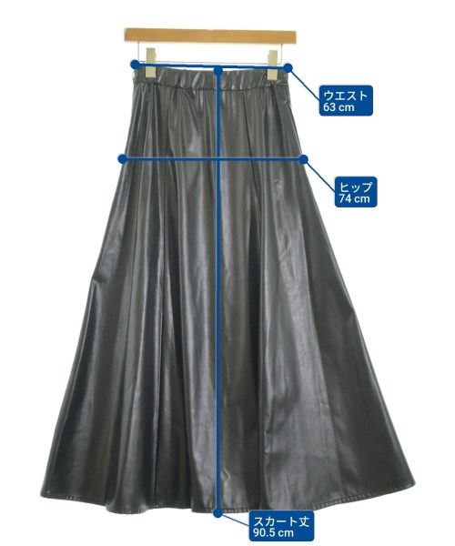 GALLARDA GALANTE（ガリャルダ　ガランテ）ロング・マキシ丈スカート 黒 サイズ:1(S位) レディース/2200632220069