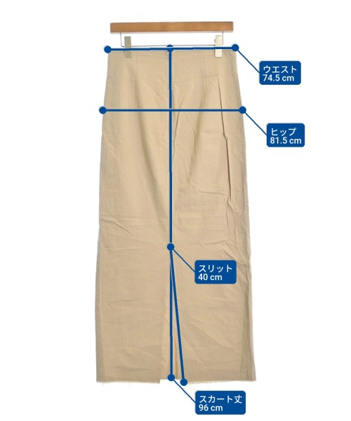 GALLARDA GALANTE（ガリャルダ　ガランテ）ロング・マキシ丈スカート ベージュ サイズ:2(M位) レディース/2200610664076
