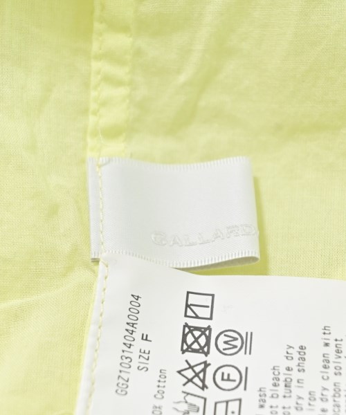 GALLARDA GALANTE（ガリャルダ　ガランテ）カジュアルシャツ 黄 サイズ:F レディース/2200613644198