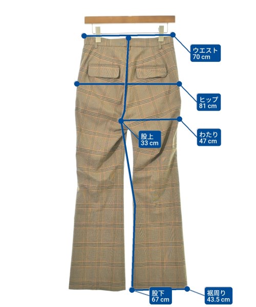 GALLARDA GALANTE（ガリャルダ　ガランテ）スラックス 茶 サイズ:1(S位) レディース/2200628888037