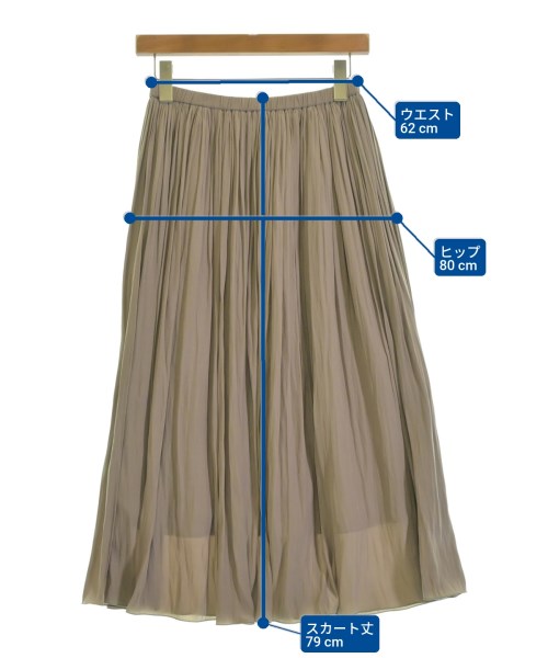 GALLARDA GALANTE（ガリャルダ　ガランテ）ロング・マキシ丈スカート ベージュ サイズ:0(XS位) レディース/2200609781074