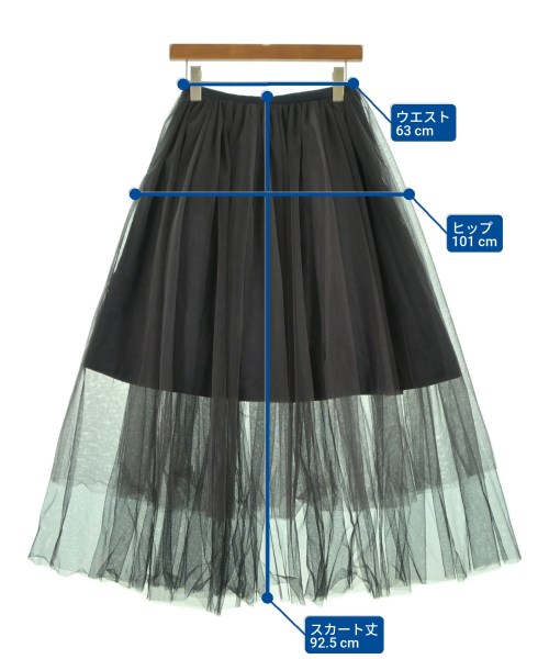 GALLARDA GALANTE（ガリャルダ　ガランテ）ロング・マキシ丈スカート グレー サイズ:0(XS位) レディース/2200611749093