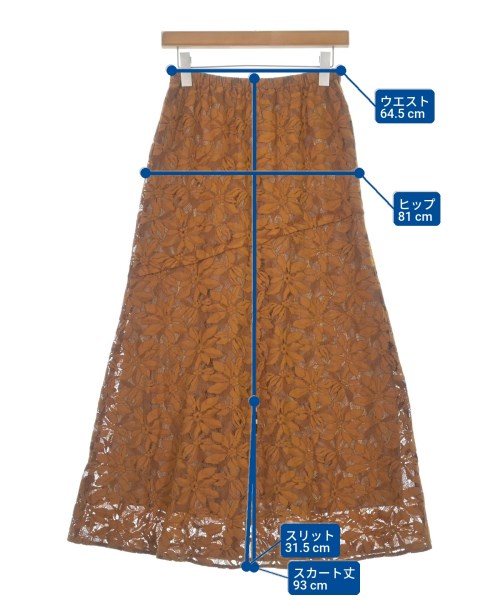 GALLARDA GALANTE（ガリャルダ　ガランテ）ロング・マキシ丈スカート 茶 サイズ:1(S位) レディース/2200621159028