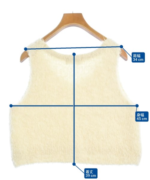 GALLARDA GALANTE（ガリャルダ　ガランテ）ベスト/ノースリーブ 白 サイズ:F レディース/2200678984024