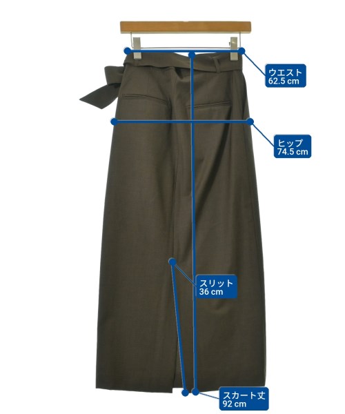 GALLARDA GALANTE（ガリャルダ　ガランテ）ロング・マキシ丈スカート 茶 サイズ:0(XS位) レディース/2200654053027