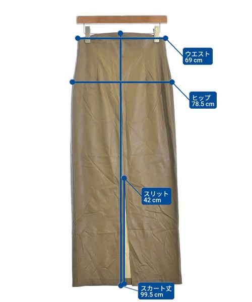 GALLARDA GALANTE（ガリャルダ　ガランテ）ロング・マキシ丈スカート 茶 サイズ:1(S位) レディース/2200652978018