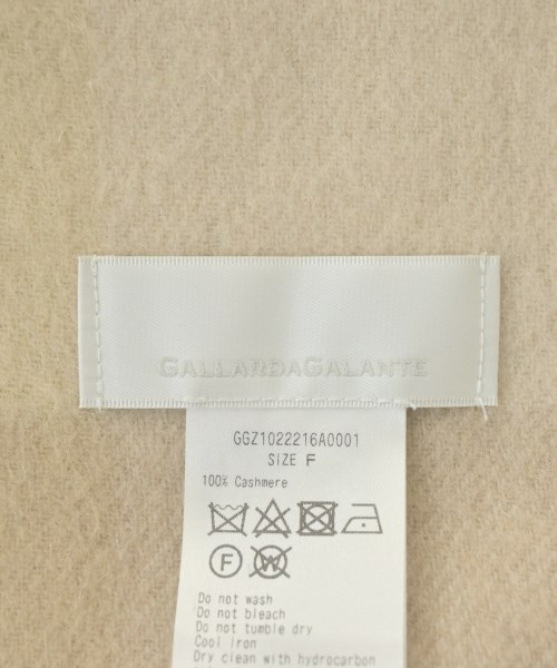 GALLARDA GALANTE（ガリャルダ　ガランテ）マフラー ベージュ サイズ:F レディース/2200660866024