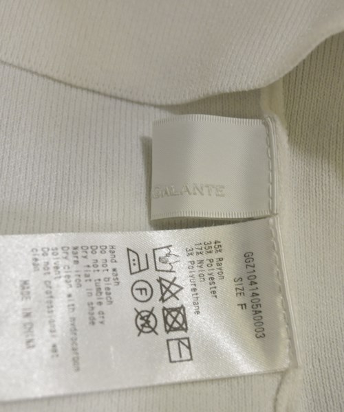GALLARDA GALANTE（ガリャルダ　ガランテ）ベスト/ノースリーブ 白 サイズ:F レディース/2200634577079