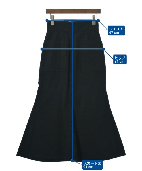 GALLARDA GALANTE（ガリャルダ　ガランテ）ロング・マキシ丈スカート 黒 サイズ:0(XS位) レディース/2200636134140