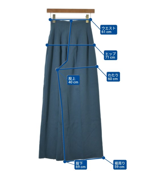 LE CIEL BLEU（ルシェルブルー）スラックス 青 サイズ:36(S位) レディース/2200634954030