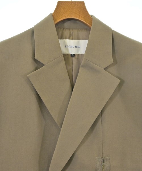 LE CIEL BLEU（ルシェルブルー）カジュアルジャケット 茶 サイズ:36(S位) レディース/2200608271132