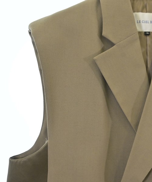 LE CIEL BLEU（ルシェルブルー）カジュアルジャケット 茶 サイズ:36(S位) レディース/2200608271132