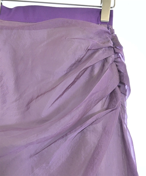 LE CIEL BLEU（ルシェルブルー）ロング・マキシ丈スカート 紫 サイズ:34(XS位) レディース/2200615323015