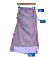 LE CIEL BLEU（ルシェルブルー）ロング・マキシ丈スカート 紫 サイズ:34(XS位) レディース/2200615323015