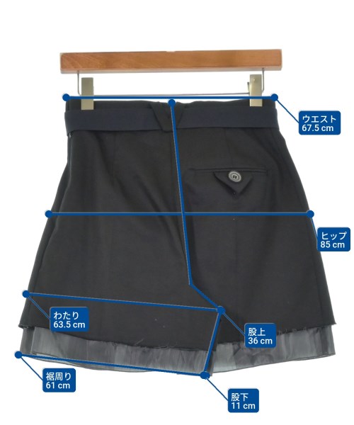 LE CIEL BLEU（ルシェルブルー）ショートパンツ 黒 サイズ:36(S位) レディース/2200630820025