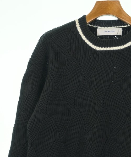 LE CIEL BLEU（ルシェルブルー）ニット・セーター 黒 サイズ:36(S位) レディース/2200620073011
