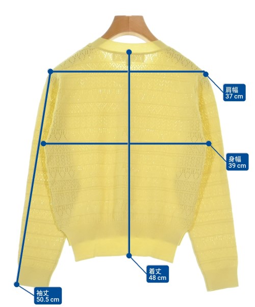 LE CIEL BLEU（ルシェルブルー）カーディガン 黄 サイズ:36(S位) レディース/2200649057276