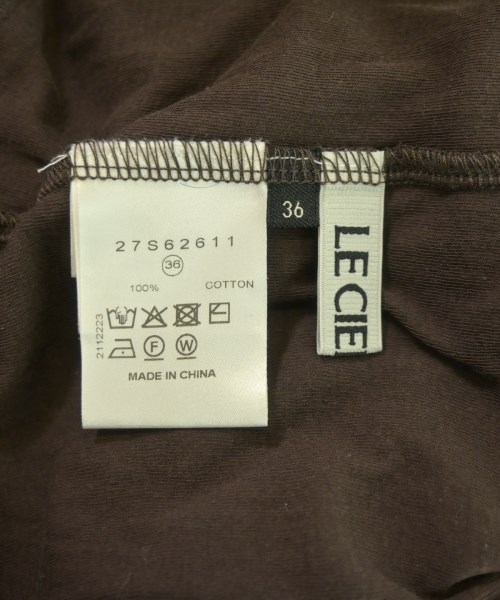 LE CIEL BLEU（ルシェルブルー）Tシャツ・カットソー 茶 サイズ:36(S位) レディース/2200651751087