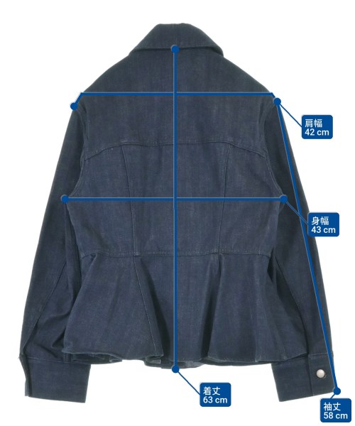 LE CIEL BLEU（ルシェルブルー）デニムジャケット 紺 サイズ:36(S位) レディース/2200657277017