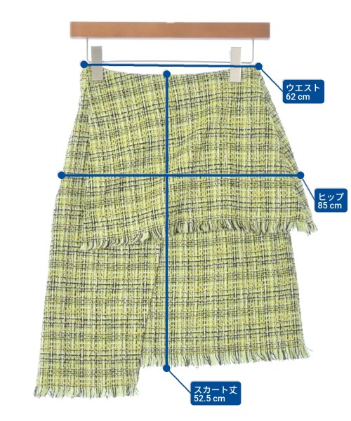 LE CIEL BLEU（ルシェルブルー）ひざ丈スカート 緑 サイズ:34(XS位) レディース/2200658163029