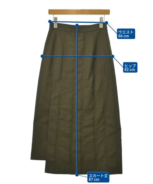 LE CIEL BLEU（ルシェルブルー）ロング・マキシ丈スカート カーキ サイズ:38(M位) レディース/2200655024125