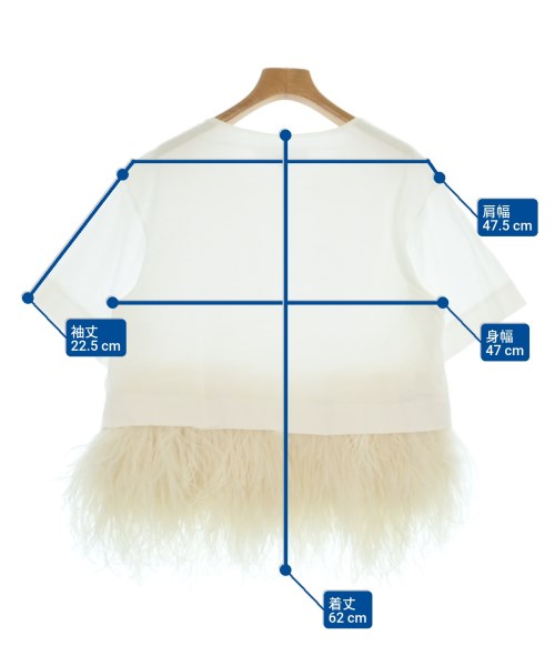 LE CIEL BLEU（ルシェルブルー）Tシャツ・カットソー 白 サイズ:36(S位) レディース/2200659002099