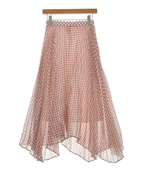 LE CIEL BLEU(ルシェルブルー)ロング・マキシ丈スカート 赤 サイズ:34(XS位)/2200643813045