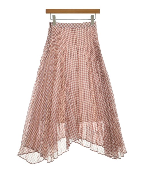 LE CIEL BLEU（ルシェルブルー）ロング・マキシ丈スカート 赤 サイズ:34(XS位) レディース/2200643813045