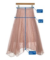 LE CIEL BLEU（ルシェルブルー）ロング・マキシ丈スカート 赤 サイズ:34(XS位) レディース/2200643813045