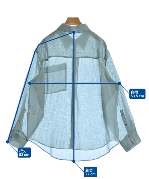 LE CIEL BLEU（ルシェルブルー）カジュアルシャツ 青 サイズ:36(S位) レディース/2200639738079