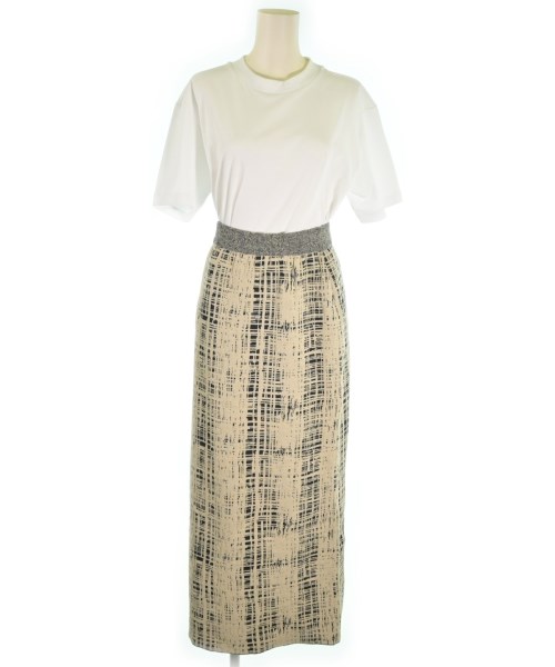 LE CIEL BLEU（ルシェルブルー）ロング・マキシ丈スカート ベージュ サイズ:36(S位) レディース/2200648518075