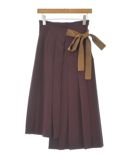 LE CIEL BLEU(ルシェルブルー)ロング・マキシ丈スカート 赤 サイズ:34(XS位)/2200643785076