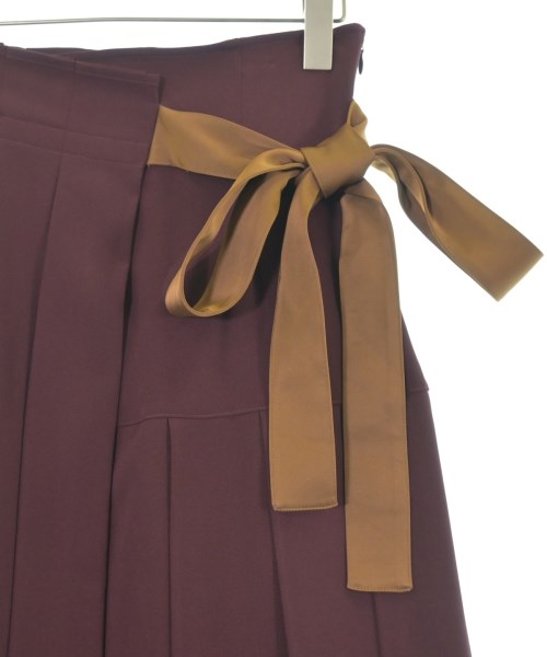 LE CIEL BLEU（ルシェルブルー）ロング・マキシ丈スカート 赤 サイズ:34(XS位) レディース/2200643785076