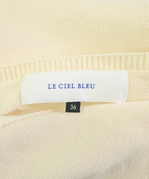 LE CIEL BLEU（ルシェルブルー）ニット・セーター 白 サイズ:36(S位) レディース/2200643785182