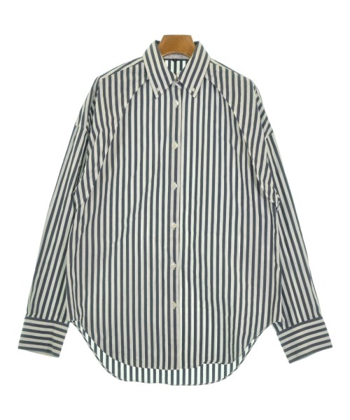 LE CIEL BLEU(ルシェルブルー)カジュアルシャツ 紺 サイズ:36(S位)/2200652856088