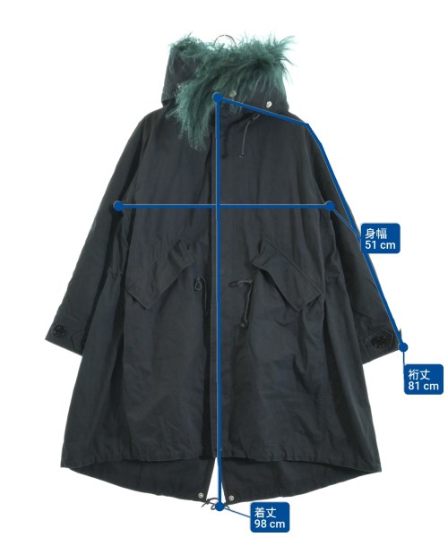 LE CIEL BLEU（ルシェルブルー）モッズコート 紺 サイズ:36(S位) レディース/2200647015018